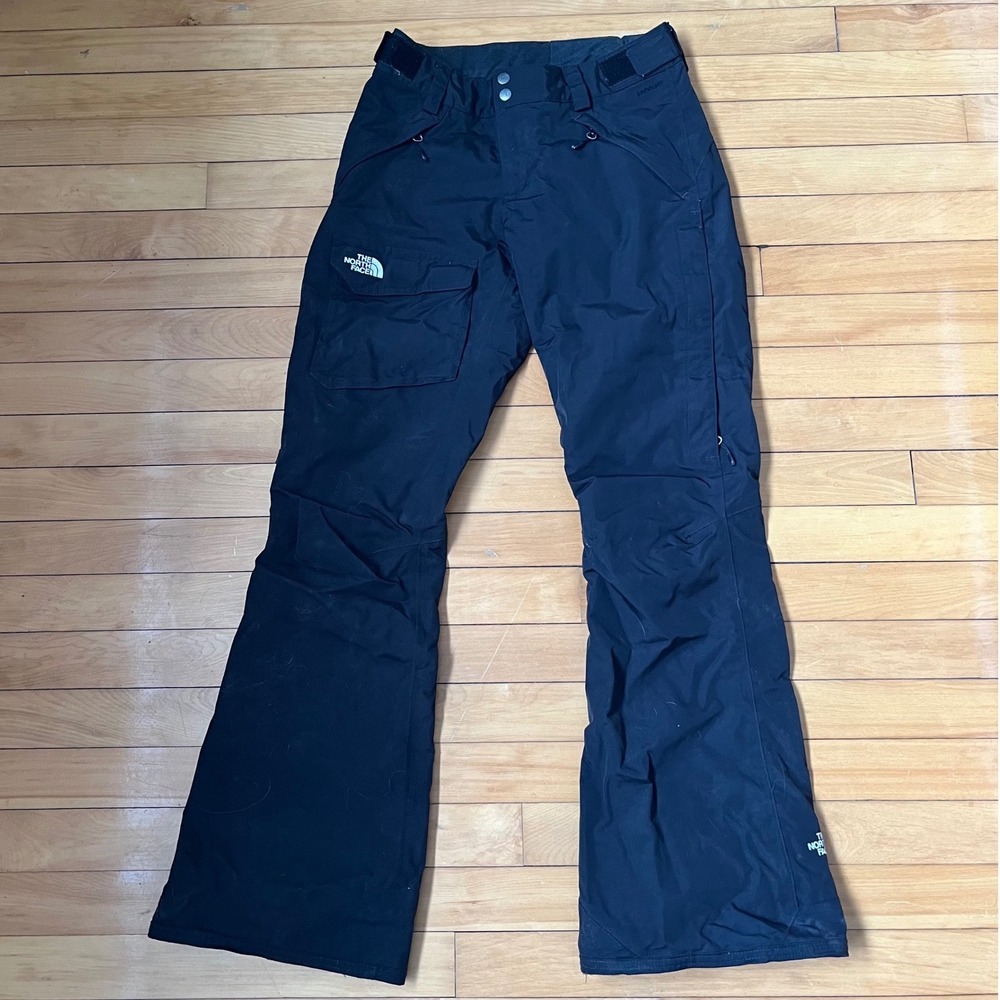 The North Face HyVent Black Ski Snowboard Pants Womens Small Waterproof Cargo